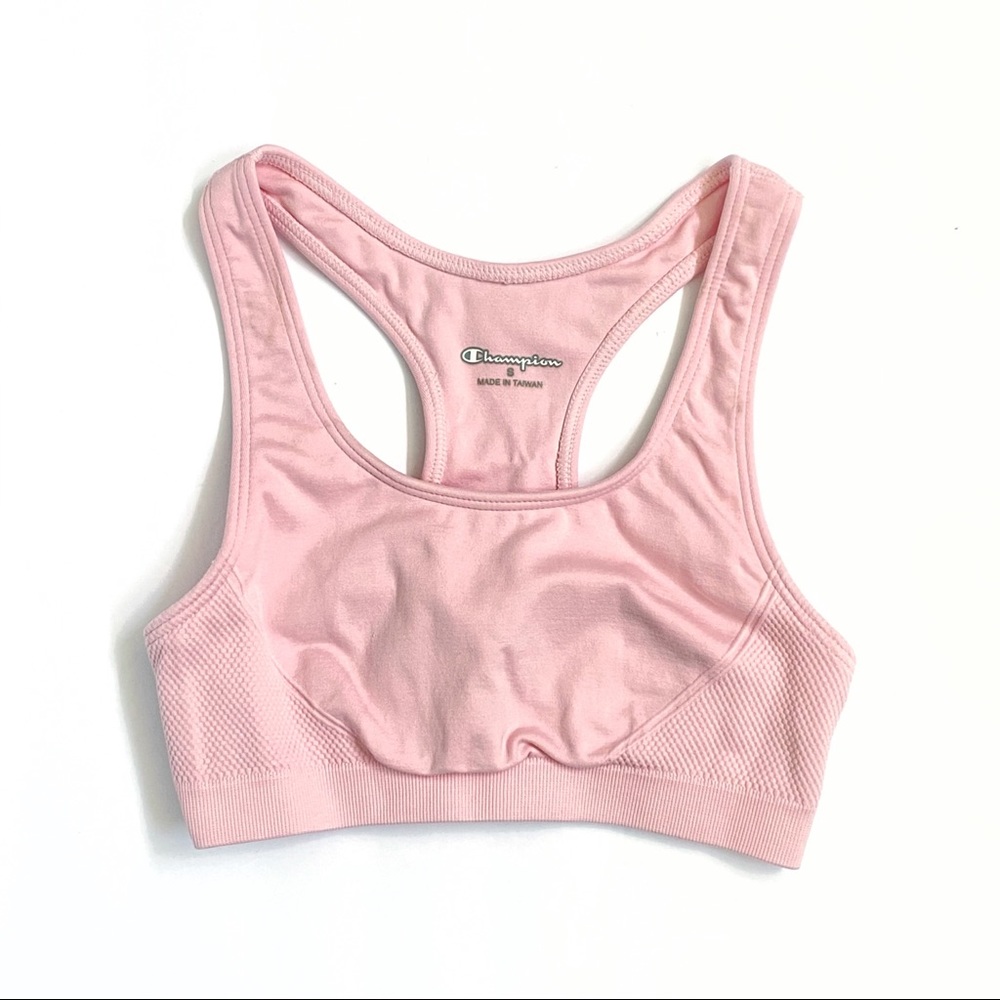 Champion light pink seamless racerback sports bra - Picture 2 of 7